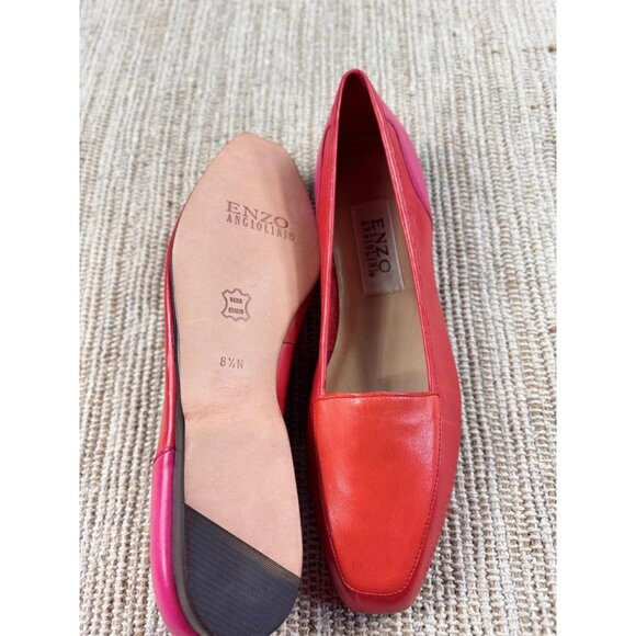Women's Red and Pink Loafers - Picture 4 of 4